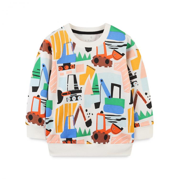 all in one place ילדים ותינוקות Boys Clothing Cotton Sweatshirts for Autumn Winter Tops Children Hoody Shirts Cartoon Printed Kids Sport Sweaters Boys Girl