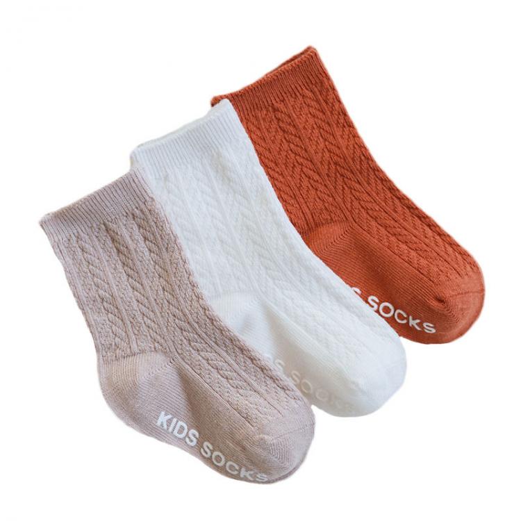 all in one place ילדים ותינוקות 3 Pairs/lot Children's Socks Solid Striped Summer Spring Boy Anti Slip Newborn Baby Socks Cotton Infant Socks For Girls