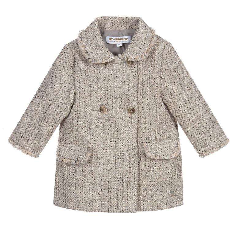 all in one place ילדים ותינוקות 2021 Autumn Winter New Girls Small Fragrance Outerwear Woolen Style European British Mid-length Children Thick Coat