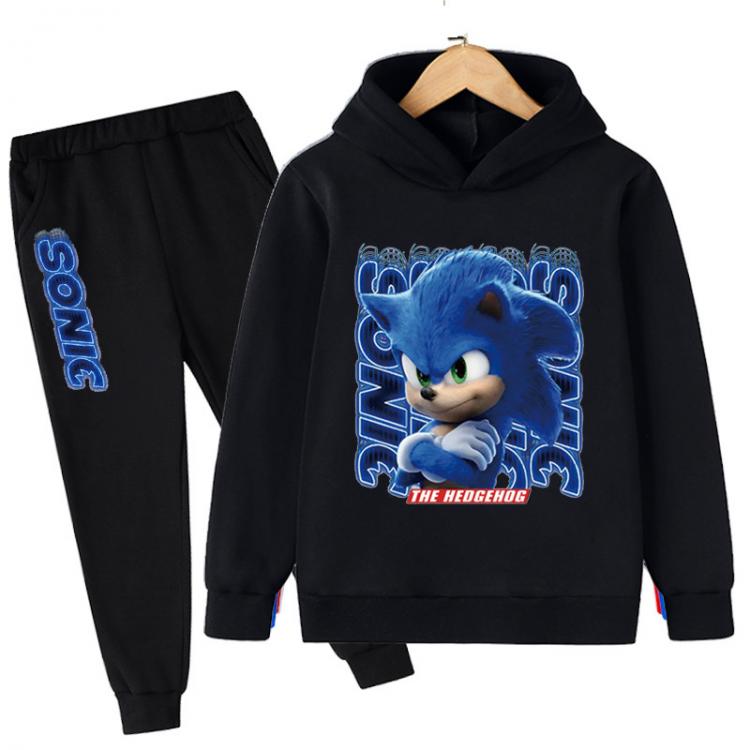 all in one place ילדים ותינוקות Children's Clothing Sonic Sweatshirt Pants Set Children's Sweatshirt Hoodie Boys' Clothing Cartoon Printed Casual G
