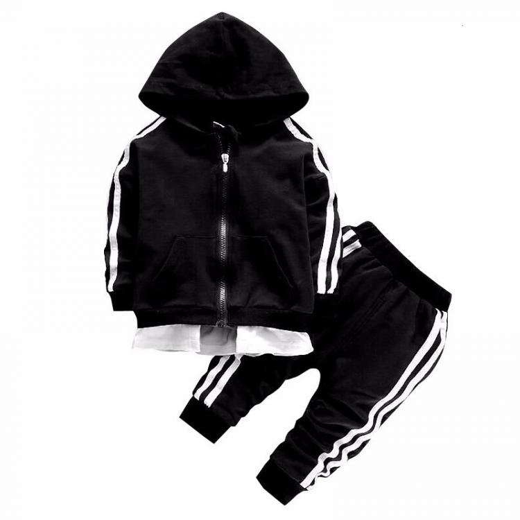 all in one place ילדים ותינוקות 2021 Spring Baby Casual Tracksuit Children Boy Girl Cotton Zipper Jacket Pants 2Pcs/Sets Kids Leisure Sport Suit Infant Clothing