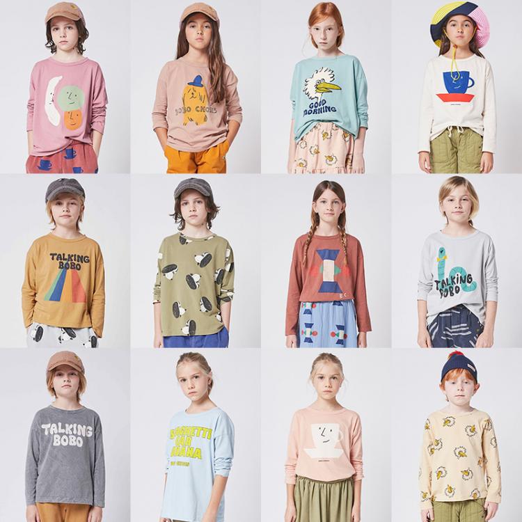 all in one place ילדים ותינוקות Ins 2021 Bobo Kids T-Shirts Girls Boys Shirts Boy Tee Baby Long Sleeve Tshirt Cartoon Tops Enfant T Shirt Funny Children Clothes