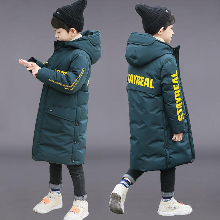 all in one place ילדים ותינוקות Russia Snowsuit 2021 Winter Boys Long Over-Knee Coat Clothes Waterproof Windproof Outdoor Thicken Hooded Parka Jacket For Kids