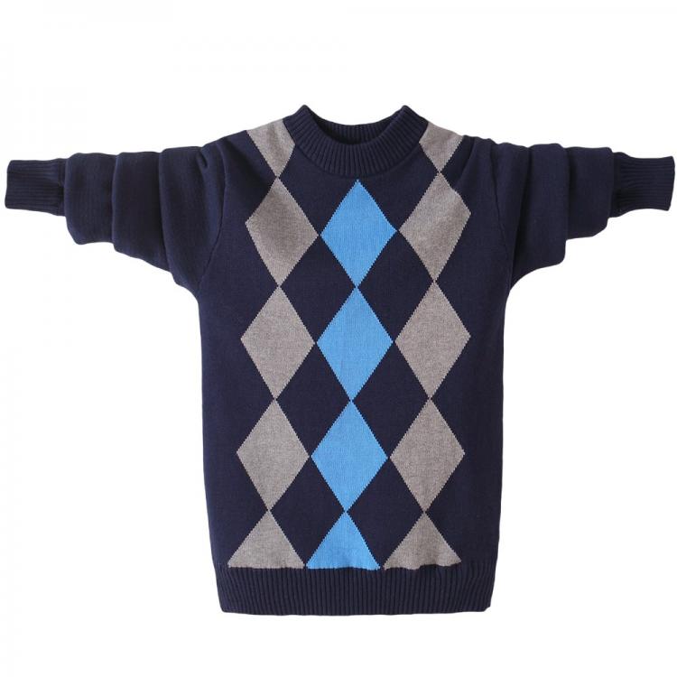 all in one place ילדים ותינוקות Winter Cotton children's clothing Boy's clothes O-Neck pullover Sweater winter Keep warm Kids clothes children's Sw