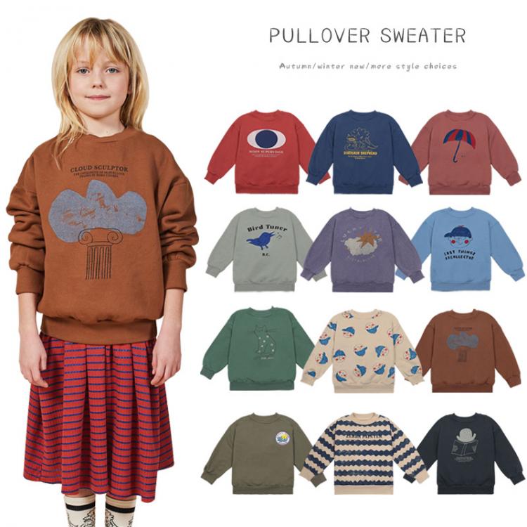all in one place ילדים ותינוקות Bobo 2021 Kids Clothes Baby Boys Cartoon Sweaters Winter Clothes for Girls Kids Sweatshirts Long Sleeve O-neck Cute Sweater