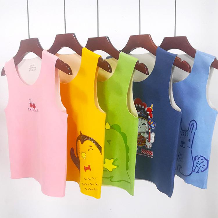 all in one place ילדים ותינוקות 2-10Y Kids Baby Boys Vests T-shirts Children Summer Vest Top Outfit Kid Boy Girl Solid Tops Clothes Cotton Tees Black Playsuits