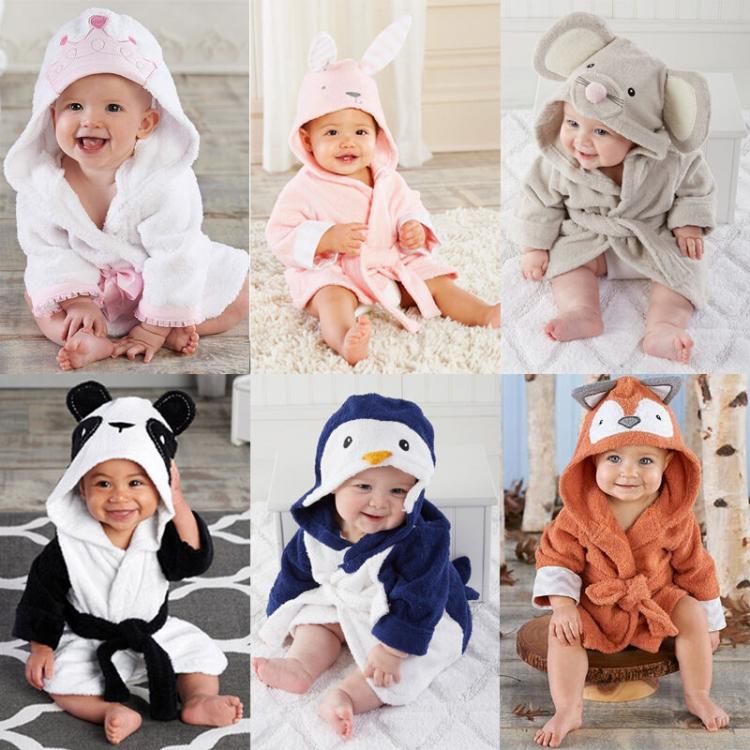 all in one place ילדים ותינוקות 0-5T Cute Baby Bath Towel Coral Fleece Blanket Infant Hooded Wrap Bathrobe Animal Kids Hooded Bath Towel Infant Bathing Blanket