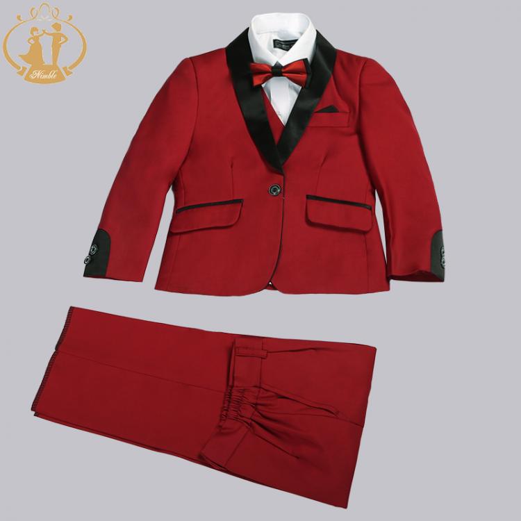 all in one place ילדים ותינוקות Nimble Spring Autumn Formal Suits for Boys Kids Wedding Blazer 3Pcs/Set Children Wholesale Clothing 3 Colors Red Black and Blue