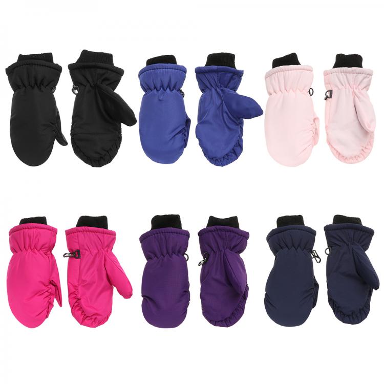 all in one place ילדים ותינוקות 1Pair New Fashion Children Kids Winter Snow Warm Gloves Boys Girls Ski Windproof Waterproof Thicken Mittens Keep Finger Warm