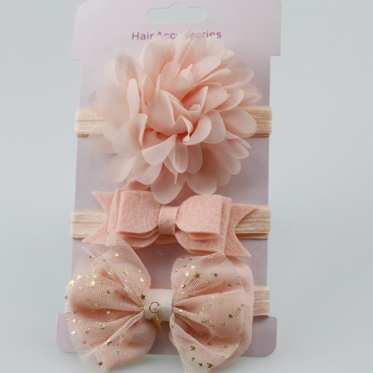 all in one place ילדים ותינוקות 3Pcs Baby Elastic flower headband Headbands Hair Girls Bebe Bowknot Hairband Toddler Infants accessories set photography props