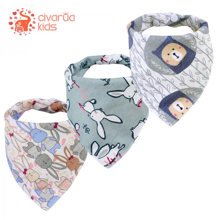 all in one place ילדים ותינוקות Civarua Kids Baby Bandana Drool Bibs 100% Organic Cotton Bibs for Boys & Girls, Super Soft Absorbent Feeding Bibs Newborn Bibs