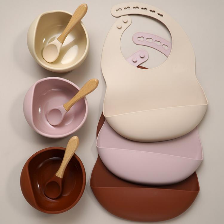 all in one place ילדים ותינוקות Muslinlife Newborn Baby Silicone Feeding Tableware Waterproof Baby Bibs For Toddler Breakfast Feedings