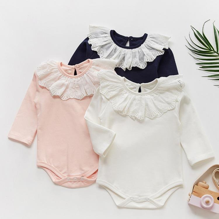 all in one place ילדים ותינוקות Baby Girl Romper Long Sleeve Clothes For Girls Lace Newborn Baby Rompers For Girls Jumpsuit 100% Cotton Baby Boys Romper