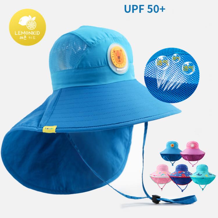 all in one place ילדים ותינוקות Lemonkid Wide Brim Children Sun Hat Kids Bucket Cap Summer Beach Girls Travel Outdoor Fashion Cute Dinosaur Boy Casual Sun Hats