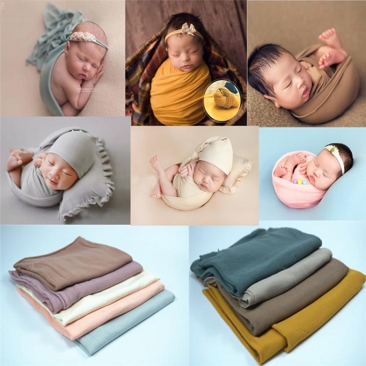 all in one place ילדים ותינוקות Newborn Photography Props Blanket  Baby Photo Wrap Swaddling  Cotton Stretchable Wraps Photo Shoot Backdrop