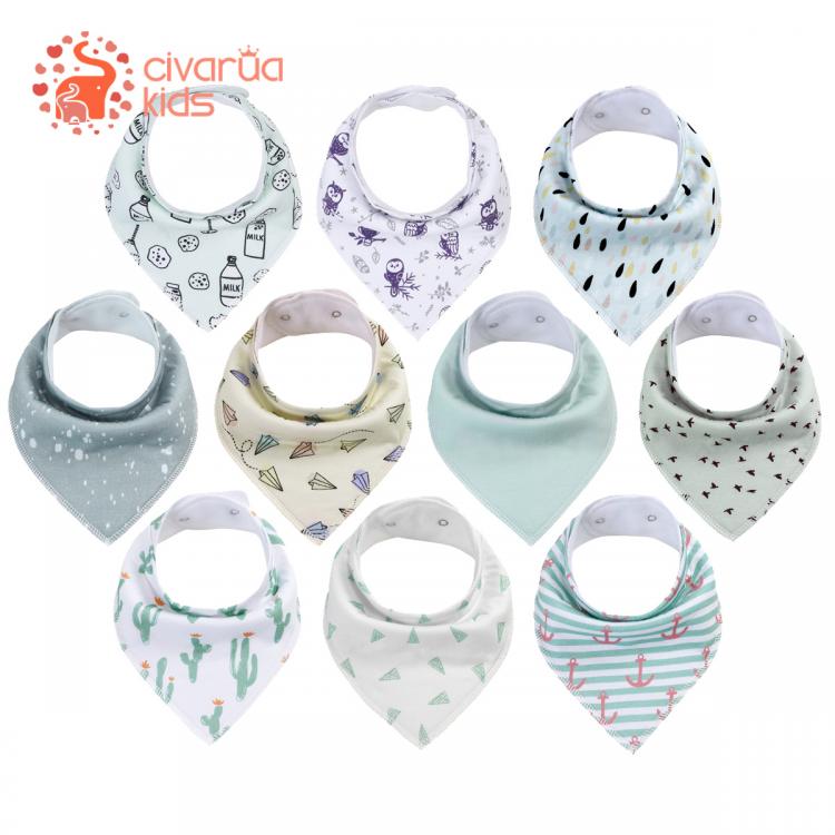 all in one place ילדים ותינוקות 100% Organic Cotton Baby Bandana Bibs Baby Bibs Feeding Bibs for Drooling & Teething Soft and Absorbent Bibs Unisex Infant Bib