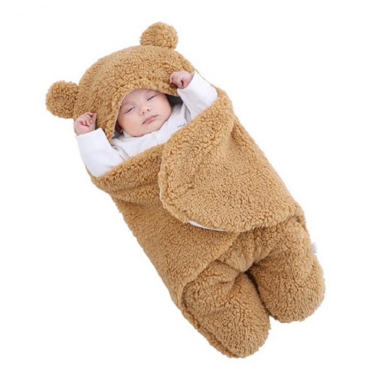 all in one place ילדים ותינוקות Baby Sleeping Bag Ultra-Soft Fluffy Fleece Newborn Receiving Blanket Infant Boys Girls Clothes Sleep Nursery Wrap Swaddle