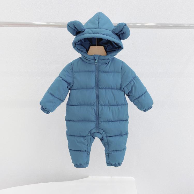 all in one place ילדים ותינוקות Baby One-Piece Romper Newborn Baby Boys and Girls Hooded Onesies to Keep Warm Children's Cotton Clothing