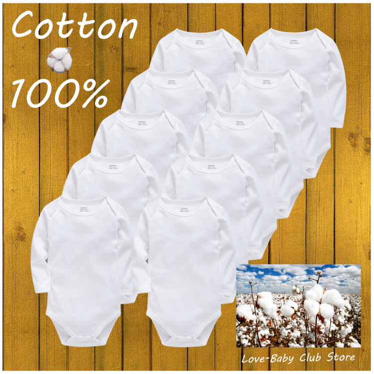 all in one place ילדים ותינוקות Baby Clothes Bodysuit Sweatshirt 100% Cotton Newborn Infant Toddler Long Sleeve Girls Boys Jumper Onesie White Black Grey Red