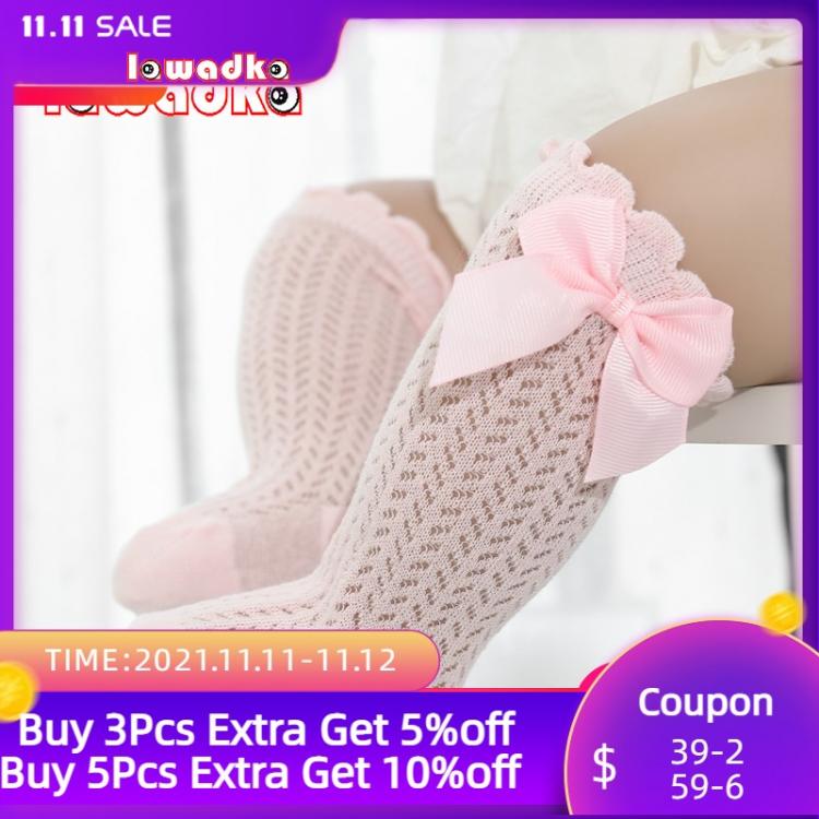 all in one place ילדים ותינוקות lawadka Baby Girl Socks Toddler Baby Bow Cotton Summer Mesh Baby Knee Socks Newborn Infant Non-slip Long Baby Boys Socks 0-2T