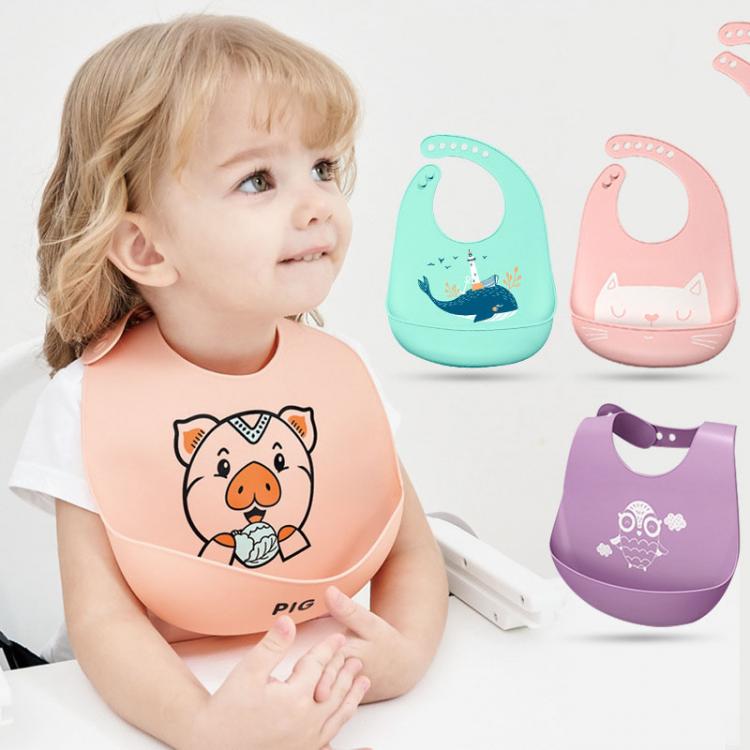 all in one place ילדים ותינוקות Baby Stuff Waterproof Silicone Bib Feeding Baby Newborn Cartoon Aprons Adjustable Baby Bibs Burp Cloths Bandana Bibs Baby Bibs
