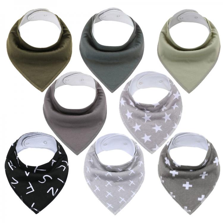 all in one place ילדים ותינוקות 8Pcs Civarua Kids Baby Bibs Newborn Baby Bandana Drool Bibs Super Soft Bandana Bibs for Boys & Girls 100% Organic Cotton Bibs