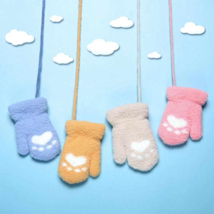 all in one place ילדים ותינוקות New Winter Baby Gloves for Boy Girl Cute Cartoon Cat Claws Warm Plush 0-2 Years Newborn Toddler Boys Girls Gloves Mittens