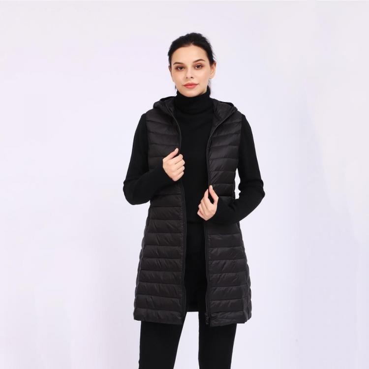 all in one place בגדי נשים Women's Vest Ultralight Hooded Sleeveless Warm Long Down Jackets Winter Parka Female 2020