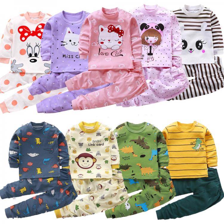 all in one place ילדים ותינוקות Children Pajamas Baby Clothing Set Kids Unicorn Cartoon Sleepwear Autumn Cotton Nightwear Boys Girls Animal Pyjamas Pijamas Set