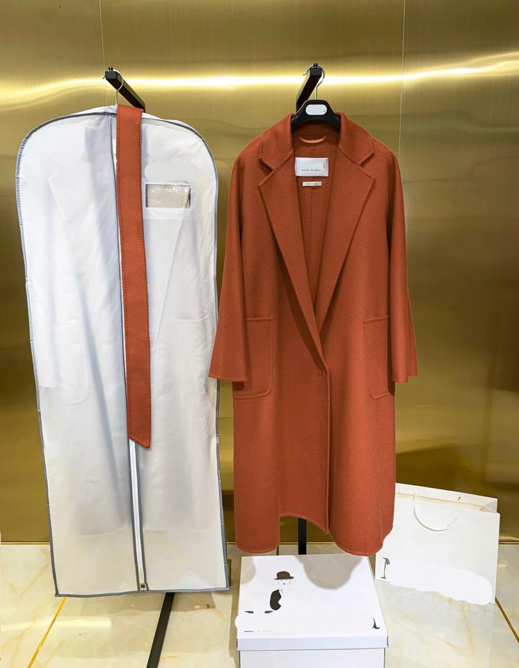 all in one place בגדי נשים High-end teddy bear 100% cashmere water ripple coat female autumn winter wool coat in the long section loose wool coat labbro