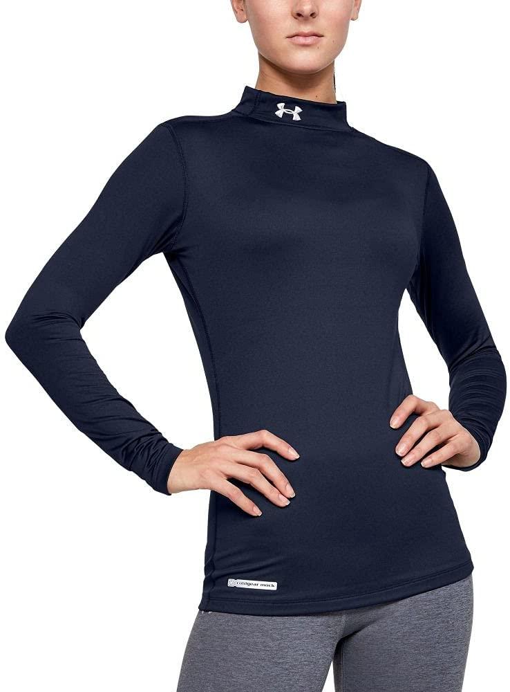 all in one place בגדי נשים Under Armour Women's ColdGear Authentics Compression Mock