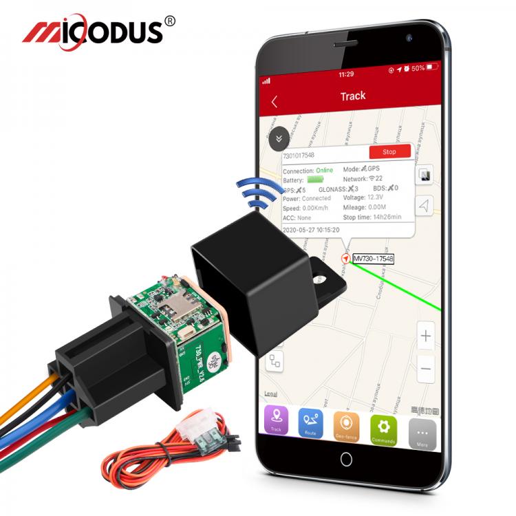 all in one place אלקטרוניקה MiCODUS Relay GPS Tracker Car MV730 9-90V Cut Off Fuel ACC Detect Mini GPS Tracker For Car Realtime Track Vibrate Alert FREE APP