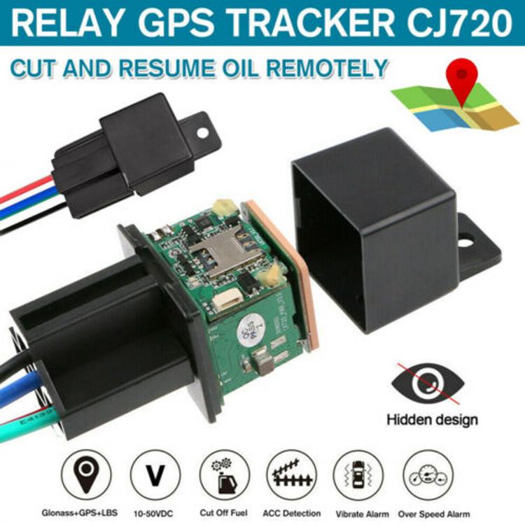 all in one place אלקטרוניקה New CJ720 Car Tracking Relay GPS Tracker Anti-theft Real Time Device GSM Locator
