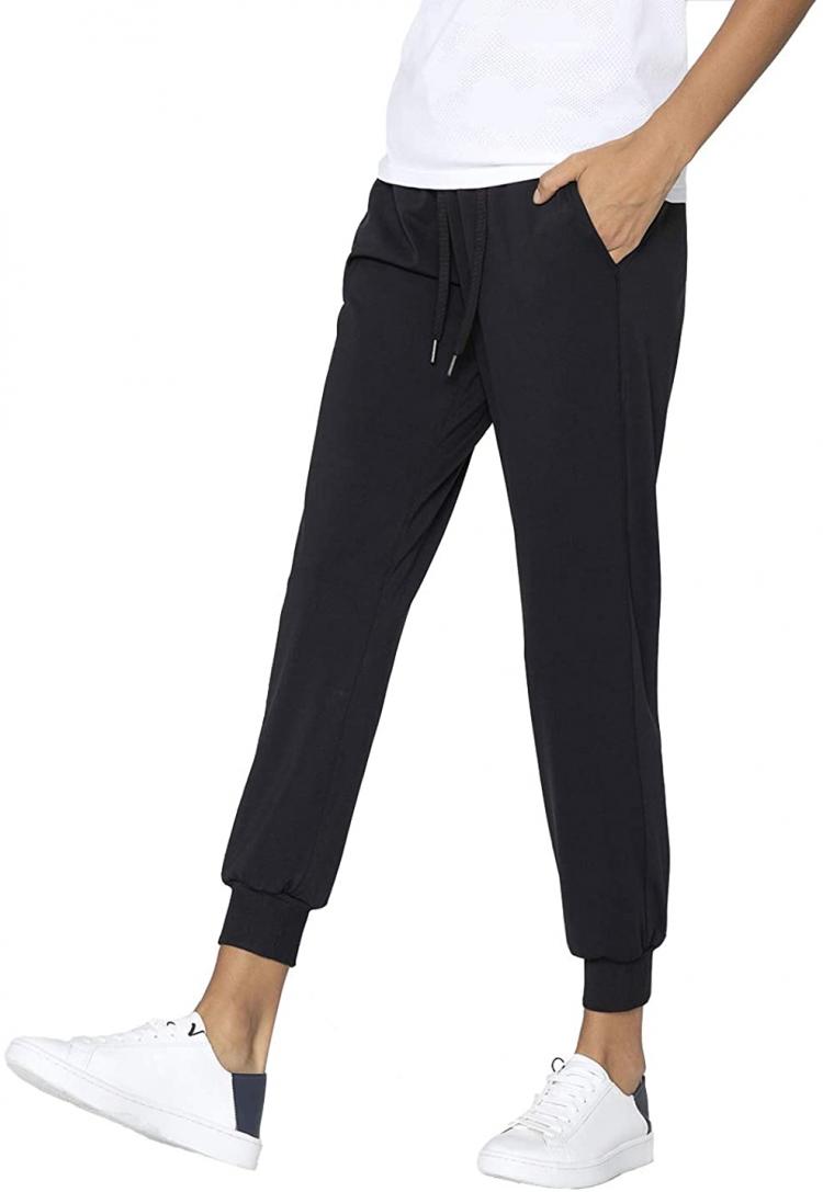 all in one place בגדי נשים AJISAI Women's Joggers Pants Drawstring Running Sweatpants with Pockets Lounge Wear