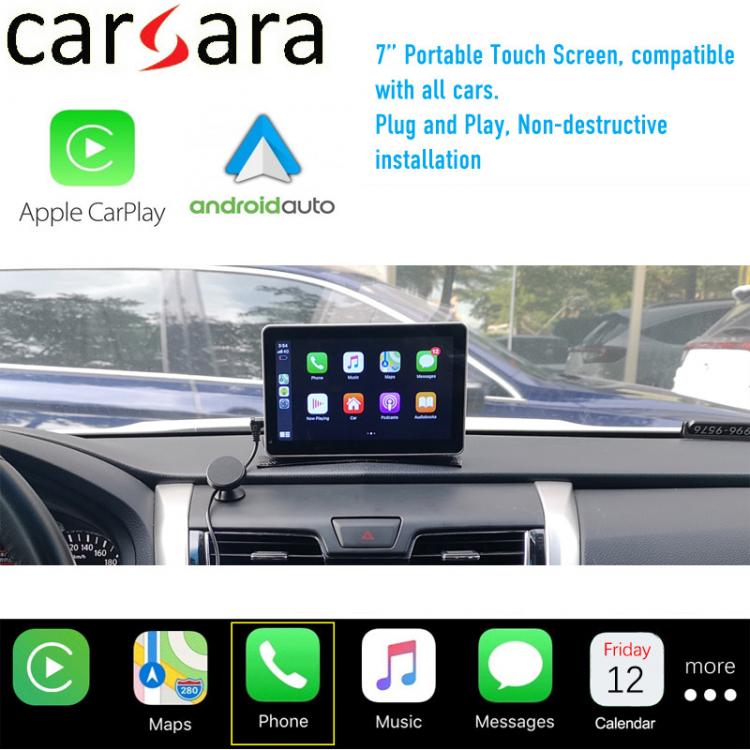 all in one place אלקטרוניקה 7” Universal Wireless CarPlay Touch Screen Wired Androidauto Display with bt5.0 multimedia navigation system for all cars