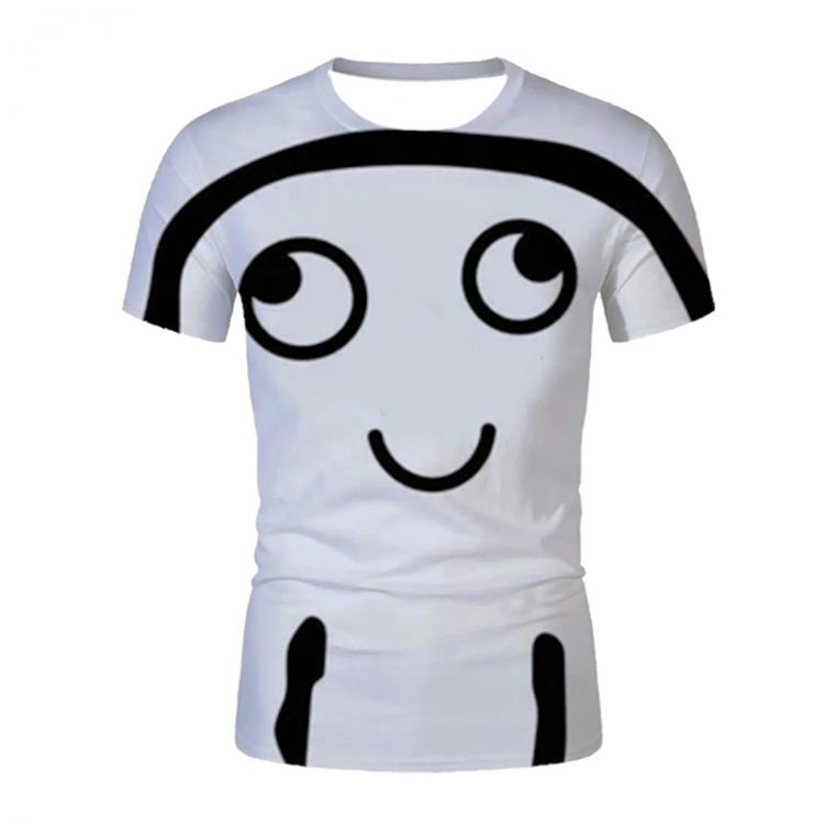 all in one place בגדי נשים smiling face T-shirt Lady T shirt Women Casual Summer short sleeved Female Tops White Fashion Tees 3D Mange T shirts Plus Size