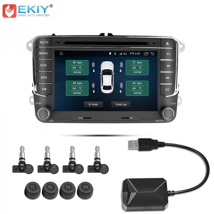 all in one place אלקטרוניקה EKIY Tire Pressure Monitoring System TPMS for Android Car DVD Navi USB Tyre Sensors Alarm Monitoring System Kit With 4 Sensors