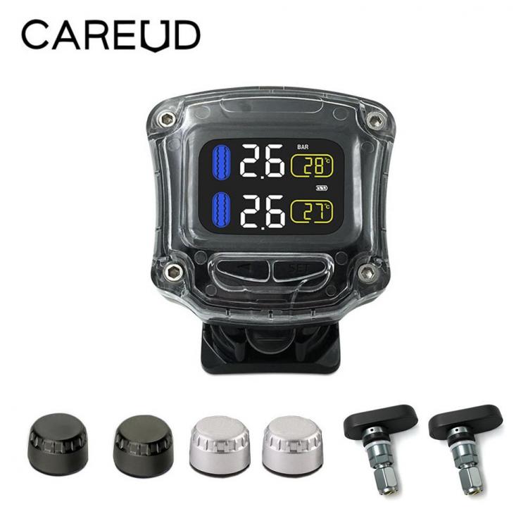 all in one place אלקטרוניקה CAREUD M3-B Wireless Motorcycle TPMS Tire Pressure Monitoring System TPMS Motorcycle Tire Pressure Sensor Fast Charging