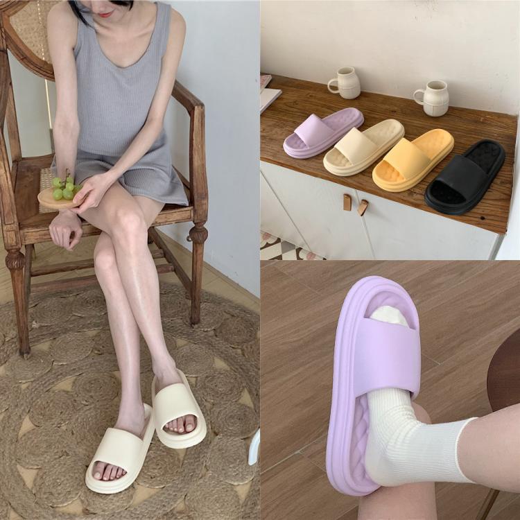 all in one place בגדי נשים Simple Solidcolo Fashionable Cool Slippers For Couples At Home Non-slip Cool Slippers With Thick Soles For Women In The Bathroom