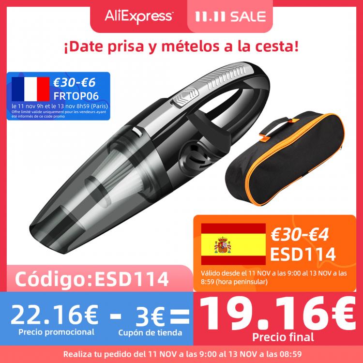 all in one place אלקטרוניקה Car Wireless Vacuum Cleaner 7000PA Powerful Cyclone Suction Home Portable Handheld Vacuum Cleaning Mini Cordless Vacuum Cleaner