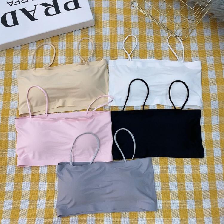 all in one place בגדי נשים Women Sling Tube Top Sexy Bra Top Breathable Chest Pad Wearing Underwear strapless blouse tube top bandeau top 2020
