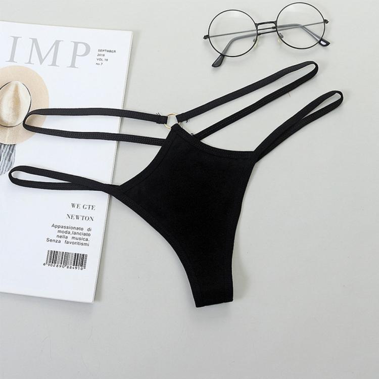 all in one place בגדי נשים Thin Strap Hollow Panties Women Sexy G-String Soft Lingerie Low Rise Thong Breathable Female Underwear Solid Color Briefs