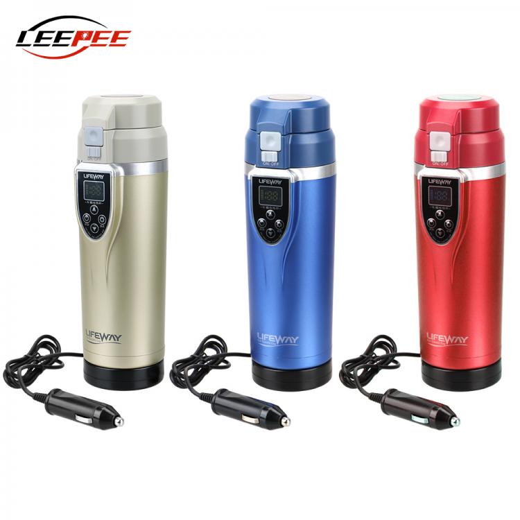 all in one place אלקטרוניקה 12V 24V 350ML Car Truck Electric Kettle Heating Machine Coffee Tea Boiling Thermos Mug Cigarette Lighter Auto Accessories