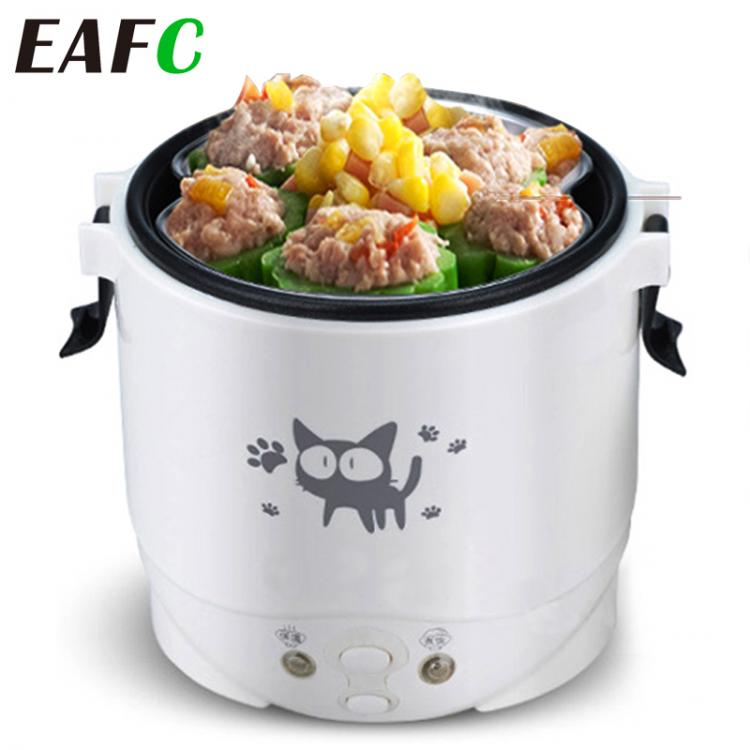 all in one place אלקטרוניקה House/Car 1L Electric Mini Rice Cooker Water Food Heater Machine Lunch Box Warmer 2 Persons Cooking Machine for Home Car Truck