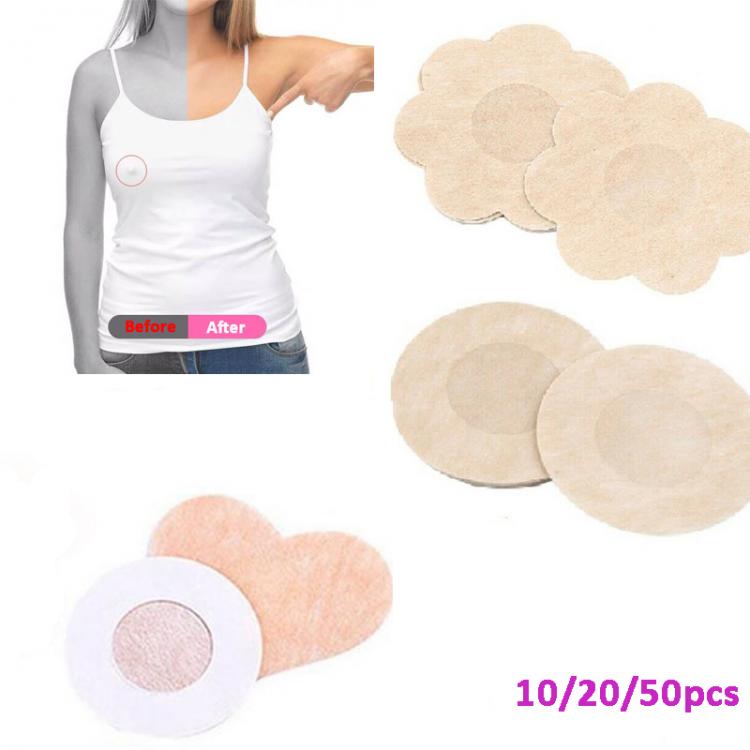all in one place בגדי נשים 10/50 Pcs Women Invisible Breast Lift Tape Overlays on Bra Sexy Heart Nipple Stickers Chest Covers Adhesivo Bra Nipple Pasties