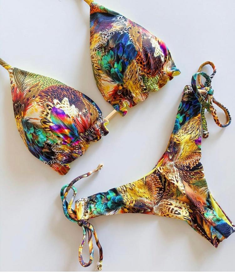all in one place בגדי נשים 2021 Popular Womens Beachwear Sexy Bikini Set Hot Stamp Sport Swimwear Push-Up Padded Swimsuit Bodysuit Exquisite Bather Swimwea