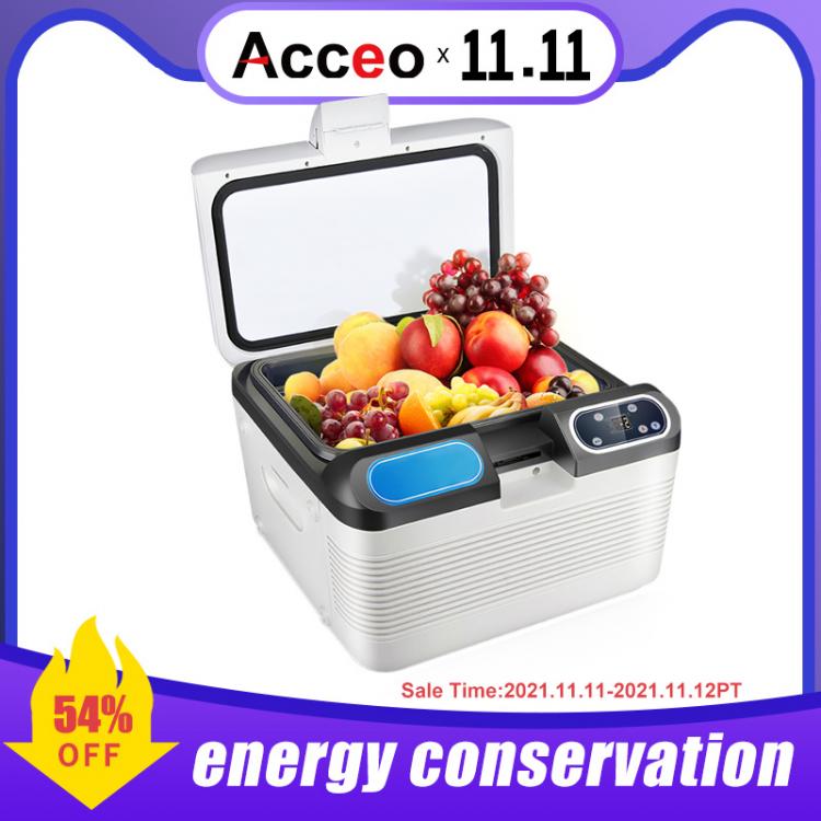 all in one place אלקטרוניקה ACCEO M19 Car Refrigerator AC/DC Portable Thermoelectric Cooler and Warmer for Skincare, , Foods, Medications, Home and Travel
