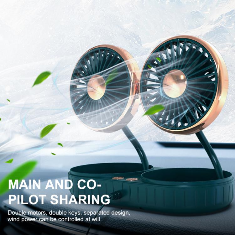 all in one place אלקטרוניקה Car Fan Single/Dual Head Flexible Gooseneck 3 Speeds USB Cooling Fan Low Noise Portable Car Auto Cooler Air Fan Car Accessories