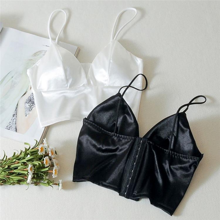 all in one place בגדי נשים Fashion Women Lady Casual Tops Tube Chest Wrap Bandeau Underwear Black White Wrapped Chest Strap Chest Pad Underwear