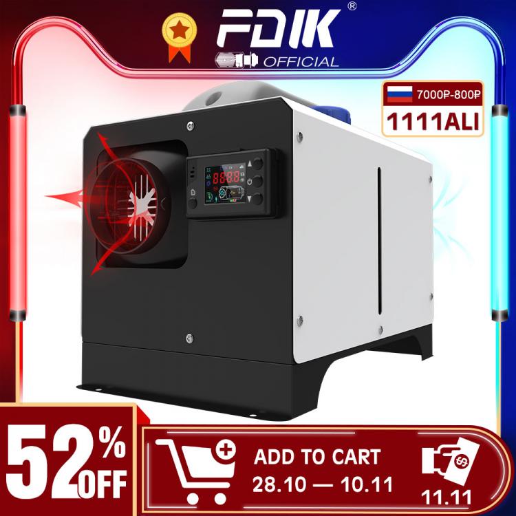 all in one place אלקטרוניקה FDIK Heater 12V Auxiliary All In One Diesel Heater 5KW LCD for Garage Similar Websato Eberspacher Heating Fan Air Heater